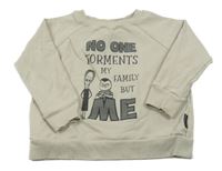 Svetlosivá mikina s Addamsovovou rodinou zn- cribstar