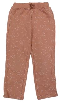 Skořicové tepláky s Mickey a květy C&A