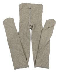 Kávové melírované pančuchy H&M