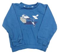 Petrolejová mikina s logom PUMA