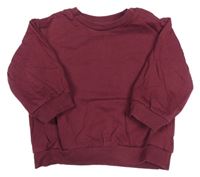 Tmavovínová mikina H&M