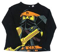 Černé triko s Lego Ninjago H&M