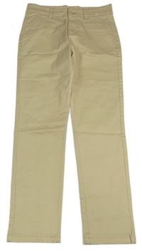 Béžové plátěné chino kalhoty Denim Co.