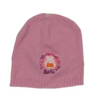 Růžová čepice s Peppou