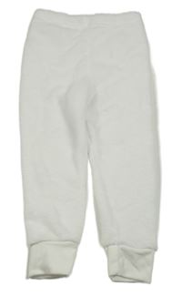 Biele chlpaté tepláky