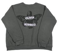 Tmavošedá mikina s Olivií Rodrigo Primark