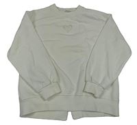 Smotanová mikina s perforovaným srdcem Zara