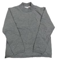 Sivý melírovaný ľahký sveter Zara