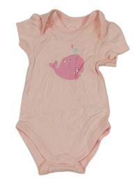 Svetloružové bodkovaná é body s velrybou C&A