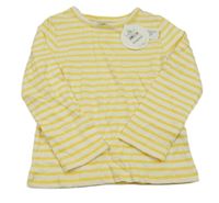 Nové - Smetanovo-žluté pruhované triko BHS