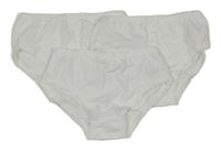 3x bílé kalhotky Tu
