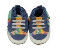 Nové - Modro-barevné capáčky s batikováním vel. 17