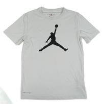 Bílé sportovní tričko s logem Air Jordan