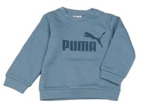 Modrošedá mikina s logem Puma