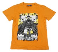 Oranžové tričko s Batmanem