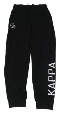 Černé tepláky s logem Kappa