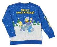 Modro-biela mikina so Simpsons Primark