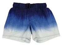 Tmaovmodro-modro-biele plážové kraťasy zn. H&M