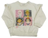 Smotanová mikina s Disney postavičkami Matalan