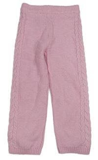 Svetloružové pletené nohavice Primark