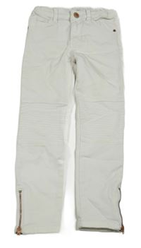 Bílé skinny rifle se zipy Denim Co.