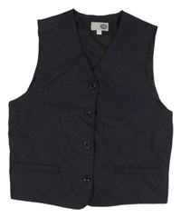 Tmavomodrá vzorovaná spoločenská vesta C&A