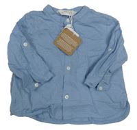 Nové - svetlomodrá ľanová košeľa Mayoral