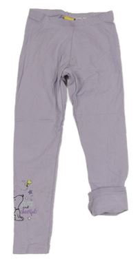 Lila legíny se Snoopym