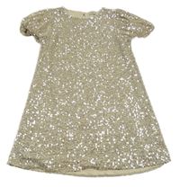 Zlaté flitrové šaty F&F