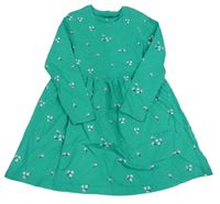 Zelené šaty s kvítky M&S