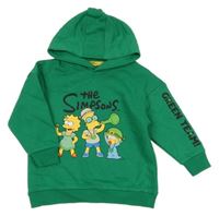 Zelená mikina se Simpsons a kapucí Primark