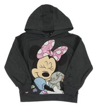 Tmavosivá mikina s Minnie a kapucňou Primark