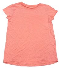 Neónově korálové tričko H&M