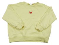 Žlutá mikina s motýlkem Zara