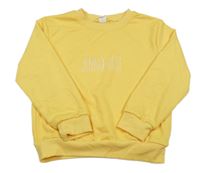 Žltá mikina s nápisom Shein