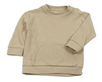 Béžová rebrovaná mikina F&F