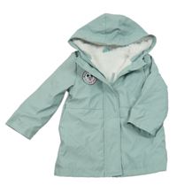 Světlemodrá voděodolná zateplená bunda s Mickeym a kapucí Disney