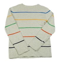 Béžovo-farebný pruhovaný sveter C&A