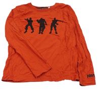 Červené tričko s postavami - Fortnite