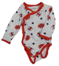 Bílo-červeno-tmavomodré zavinovací body s nápisy ORCHESTRA 