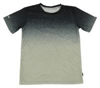 Čierno-šedozelené športové tričko Manguun