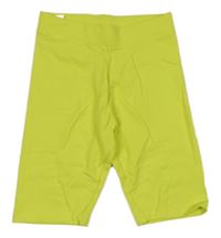 Neónově žlté elastické kraťasy Zara
