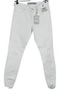 Dámské bílé ankle grazer skinny rifle Denim 