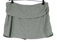 Dámská šedá žebrovaná minisukně se všitými kraťasy Asos 