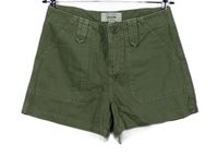 Dámske khaki plátenné kraťasy New Look