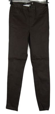 Nové - Dámske hnedé koženkové tregíny Denim
