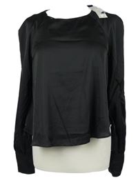 Nové - Dámska čierna saténová blúzka zn. River Island