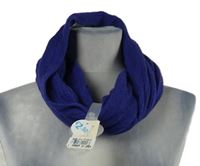 Nové - Dámská kobaltově modrá pletená límcová šála Primark 