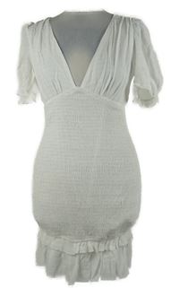 Dámske biele žabičkové šaty Vera & Lucy