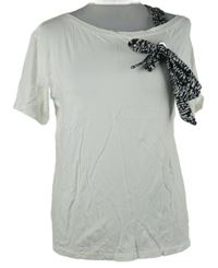 Dámske biele tričko s mašlou River Island